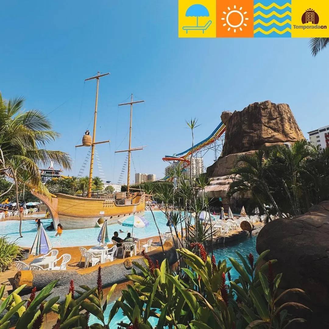 Piazza Com Acesso Ao Acqua Park - Temporadacn L Aparthotel Caldas Novas