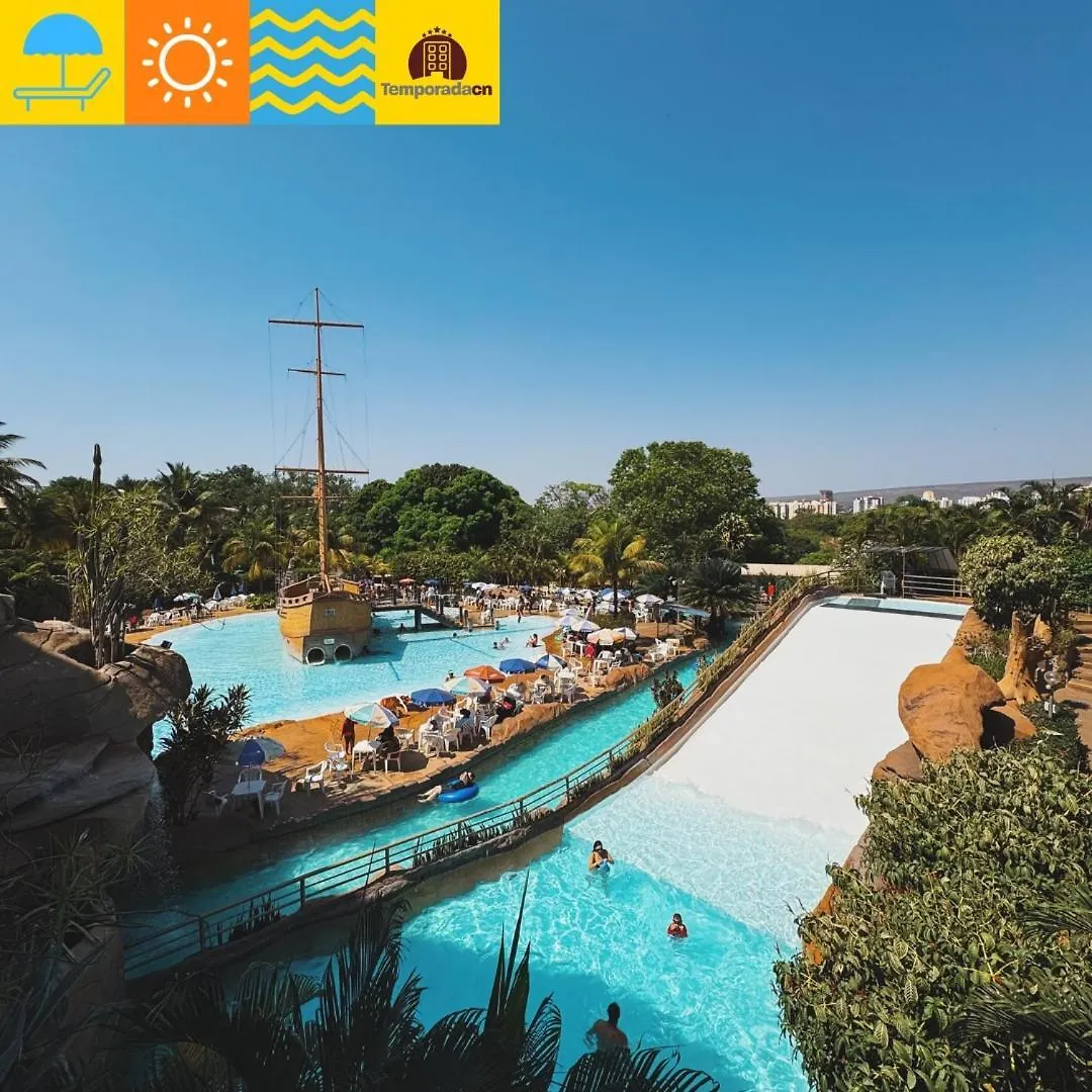 Piazza Com Acesso Ao Acqua Park - Temporadacn L Aparthotel Caldas Novas 0*,  Brazilië